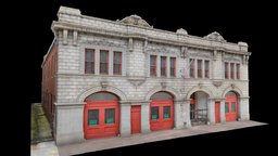 Baltimore Fire Station No. 32 baltimore, firestation, maryland, firehouse, dronescan, djimavicair