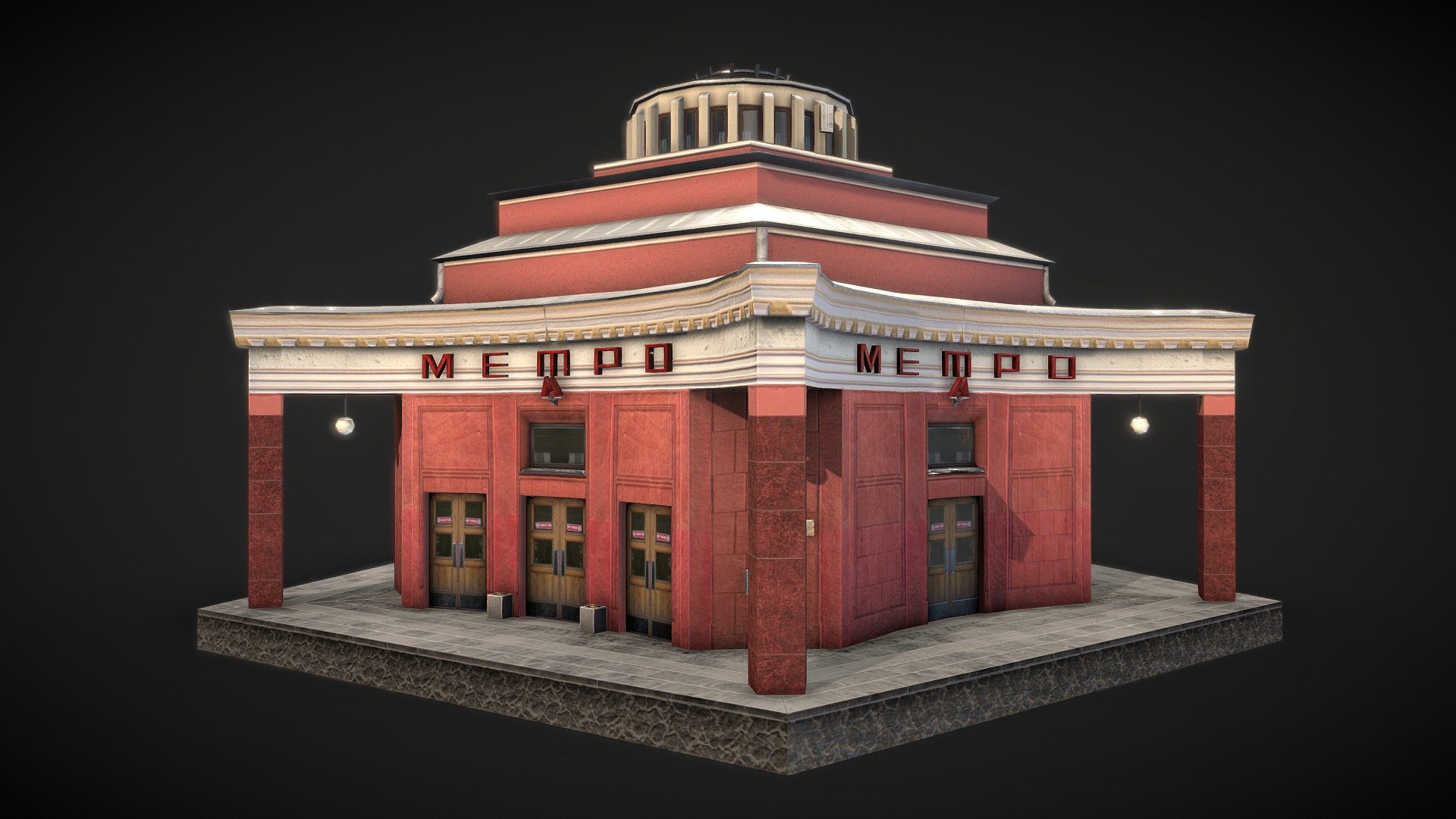 Arbat Metro Station - Arbat Metro Station - Buy Royalty Free 3D model by Realtime (@gipapatank) 3d model