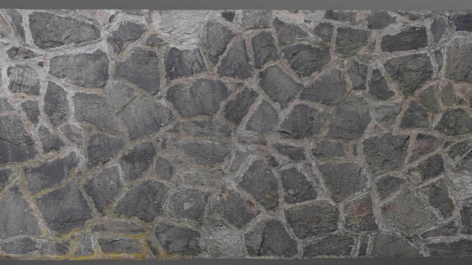 Old Medieval castle chateau dark stone wall texture, with big gray stones

photogrammetry scan (120x24mp), 3x16k textures + hd normals - Dark castle wall - Download Free 3D model by matousekfoto 3d model