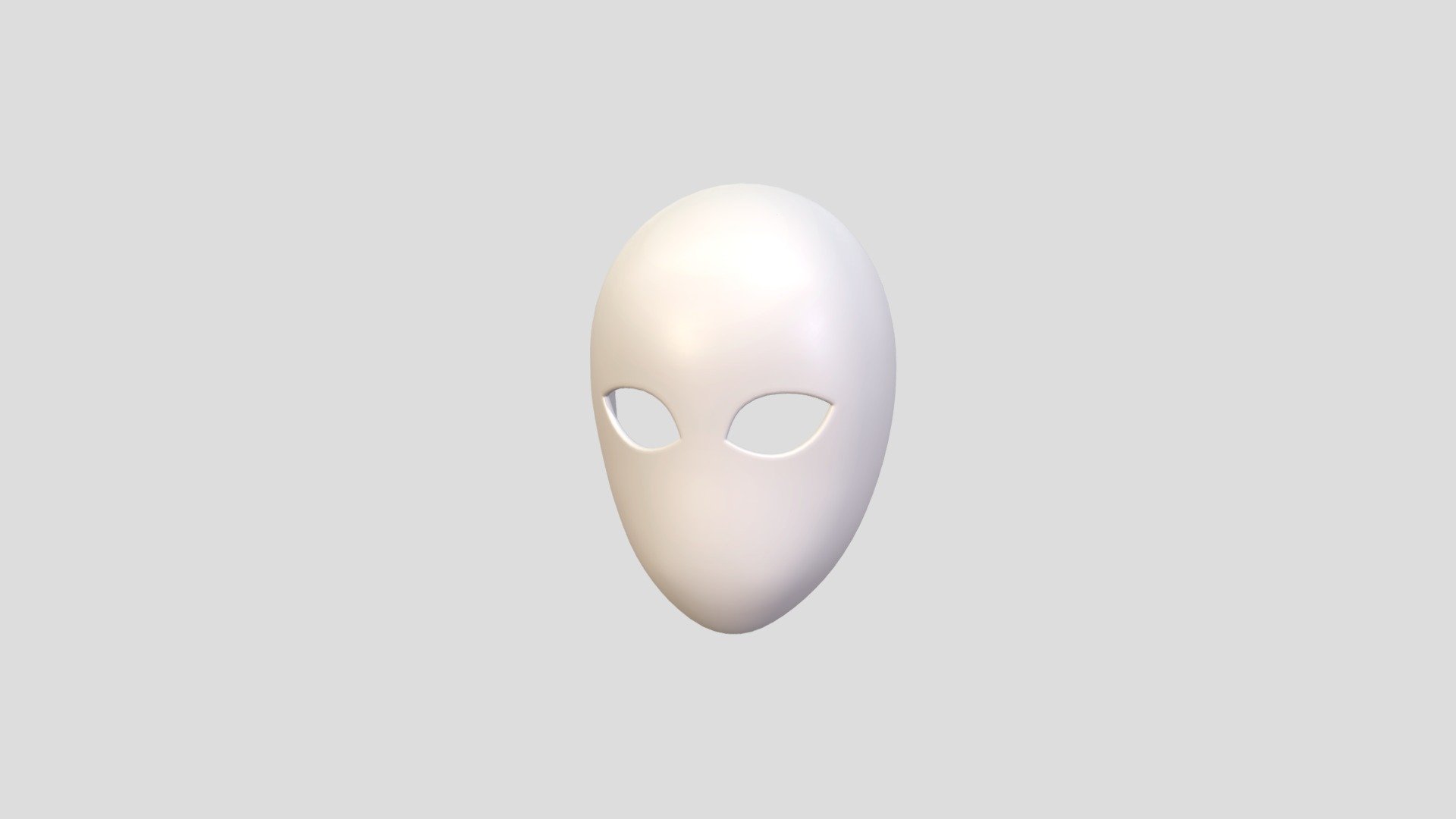 Mask 3d model.      
    


File Format      
 
- 3ds max 2021  
 
- FBX  
 
- STL  
 
- OBJ  
    


Clean topology    

No Rig                          

Non-overlapping unwrapped UVs        
 


PNG texture               

2048x2048                


- Base Color                        

- Roughness                         



876 polygons                          

874 vertexs - Prop053 Mask - Buy Royalty Free 3D model by BaluCG 3d model