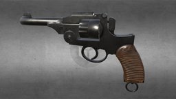 Type 26 Revolver japan, ww2, revolver, 26, type, pistol, substancepainter, substance, japanese
