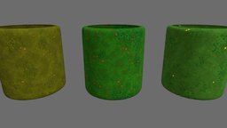 Stylized Grass green, plant, grass, plants, ground, props, nature, props-assets, cartoon, game, stylized, anime, environment, noai