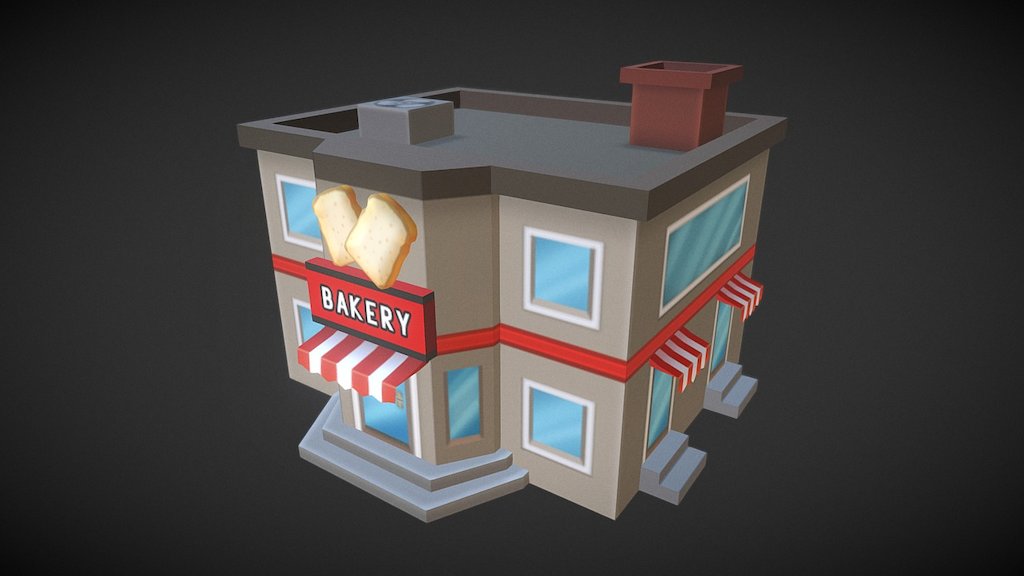 Bakery - 3D model by YOURS (@double2) 3d model