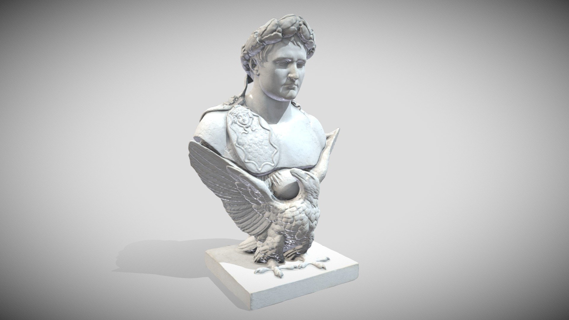 Original very nice 3D Scan from the Thorvaldsens Museum

https://www.myminifactory.com/object/3d-print-napoleon-bonaparte-107767

here the Painted Gaming Version LR....

One Material 4k PBR Metalness

All Quad - Napoleon Bust - Buy Royalty Free 3D model by Francesco Coldesina (@topfrank2013) 3d model