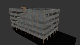 Low Poly Multistory Parking Lot