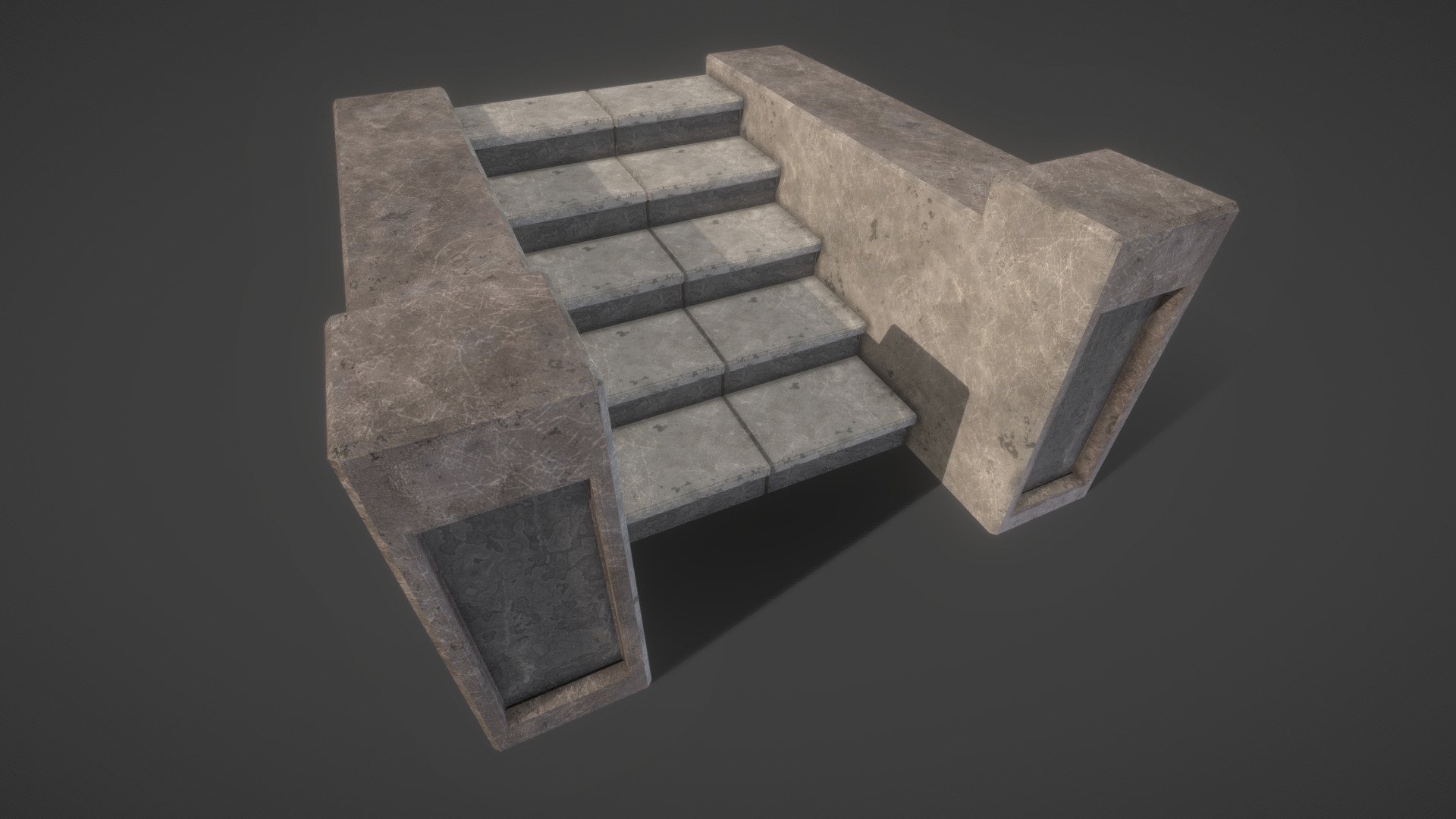 Stairs - Download Free 3D model by LBruene 3d model