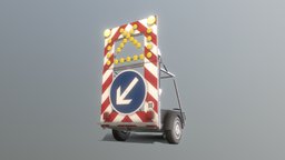 Moveable Road Barrier Big Version german, highway, sign, game-ready, blender-3d, autobahn, baustelle, vis-all-3d, traffic-sign, verkehrszeichen, software-service-john-gmbh, 3d-haupt, mobile-warning-signs, road-barrier, flashing-arrow, fahrbahre-absperrtafel, moveable-barrier, store-ready