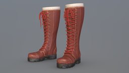 Lara Croft Classic Boots leather, gaming, lara, croft, classic, boots, raider, buckles, fanmade, laces, game, video, tomb
