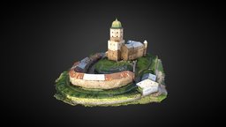 Vyborg Castle blender3d