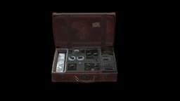 Cold War Briefcase Project briefcase, coldwar, substancepainter, maya, gameasset, radio, gameready