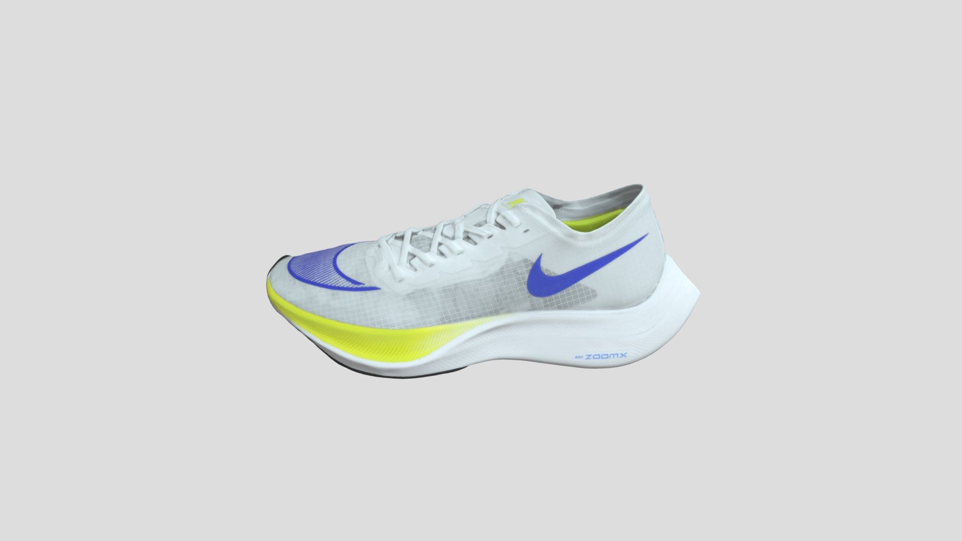 This model was created firstly by 3D scanning on retail version, and then being detail-improved manually, thus a 1:1 repulica of the original
PBR ready
Low-poly
4K texture
Welcome to check out other models we have to offer. And we do accept custom orders as well :) - Nike ZoomX Vaporfly Next% 白蓝绿_AO4568-103 - Buy Royalty Free 3D model by TRARGUS 3d model
