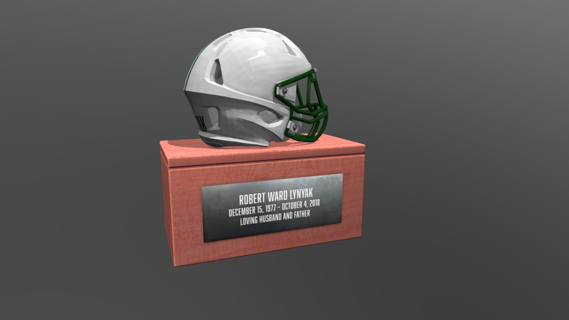 Football Helmet - 3D model by eturnalmemorials 3d model