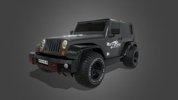 Jeep Wrangler 3D Model jeep, wrangler, offroad, vehicledesign, arnoldrender, off-road, cars-vehicles, jeepwrangler, substancepainter, maya, 3d, car, 3dmodel