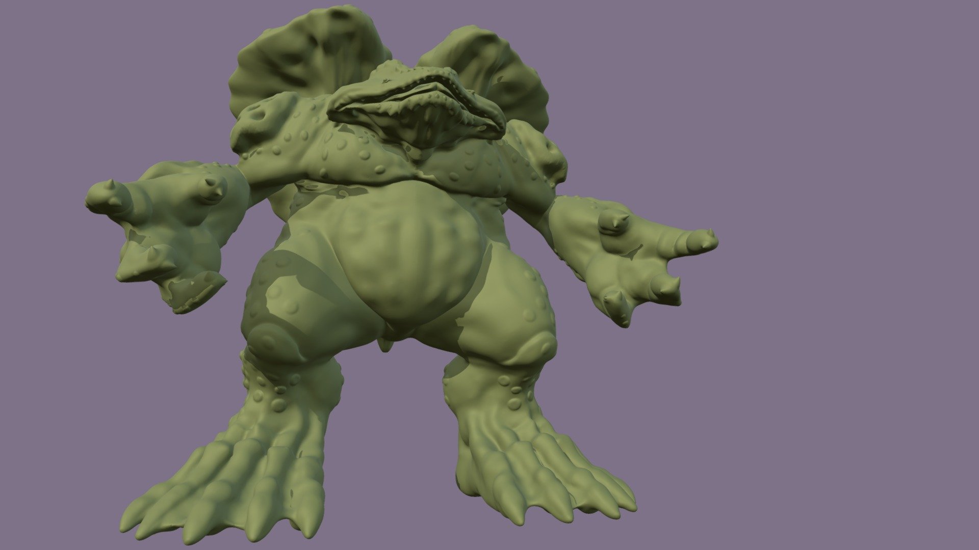 Mucklock is the monster whos young are replaced by globs of explosive goo. Beware this reworked creature sculpt - Mucklock - 3D model by Mr Jay (@mrjay) 3d model