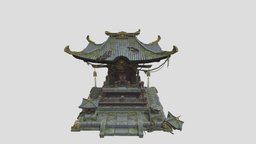Broken Buddhist shrines mobilegames, handpainted, gameart, gamemodel