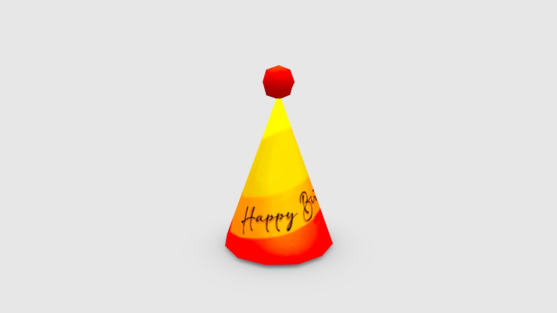 Cartoon birthday hat - Conical hat - Cartoon birthday hat - Conical hat - Buy Royalty Free 3D model by ler_cartoon (@lerrrrr) 3d model