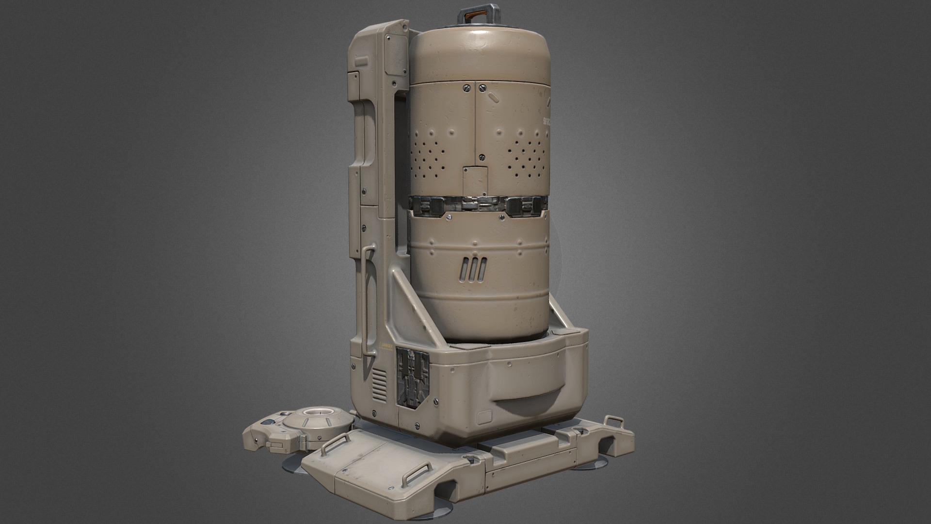 Model528(scifi Energy tank) - 3D model by cgmekamono 3d model