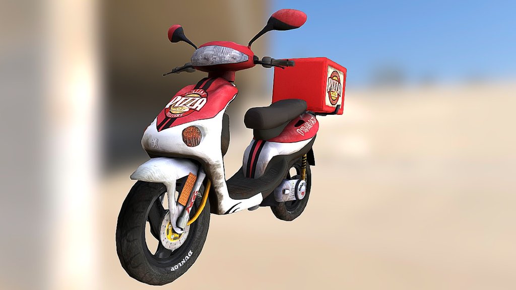 Modeling and texturing exercise
Softwares used:
-3ds Max;
-Photoshop; - Pizza Delivery - 3D model by cundole 3d model