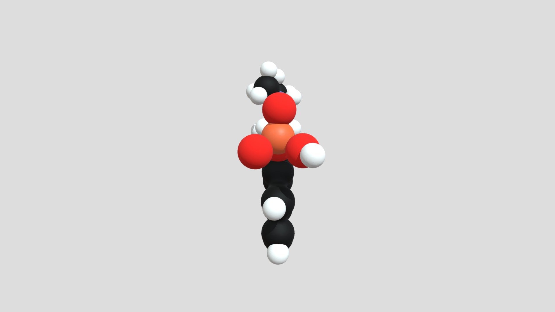 The 3D molecular structure of the psyco-active chemical Psilocybin C12H17N2O4P - Psilocybin Molecule - 3D model by Justin (@astrocbr) 3d model