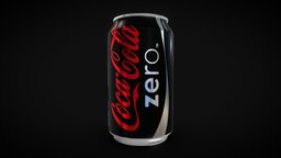 Coke Zero zero, coke, coca-cola, substancepainter, substance
