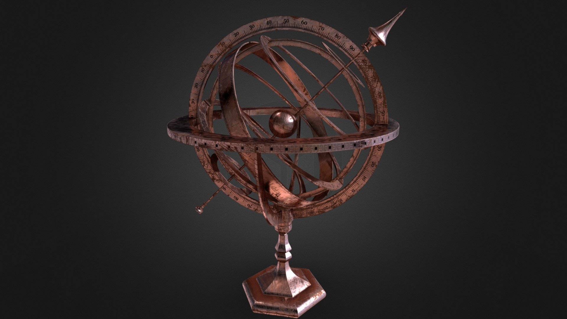 Armillary sphere - Armillary sphere - Download Free 3D model by KRei (@krei1012) 3d model