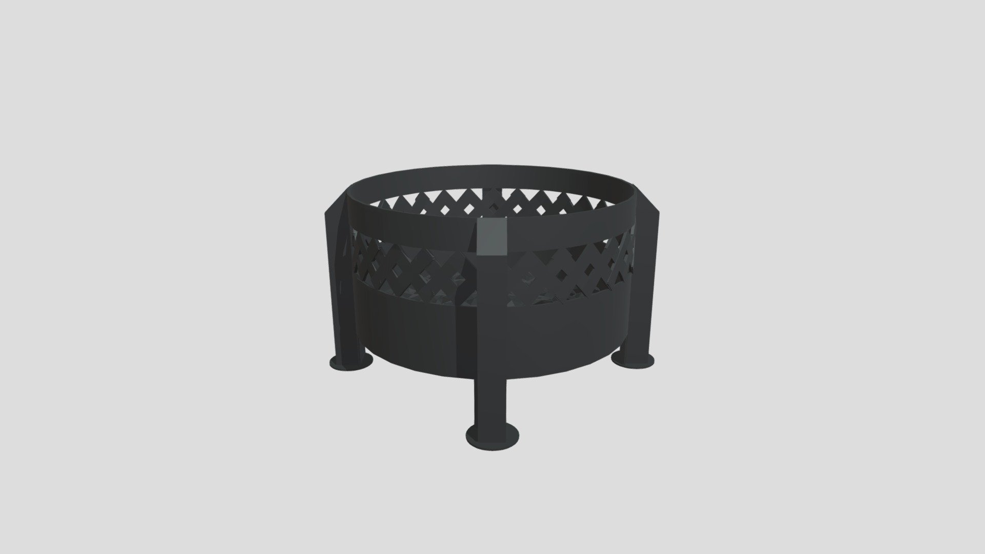 Fire Pit Design w/Large Legs - Download Free 3D model by Jamie Blacknell (@bluenell) 3d model