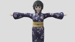 【Anime Character】NewYear Pack 2023 (V2/Unity 3D) japan, newyear, animemodel, anime3d, japanese-style, anime-character, vroid, unity, anime, japanese, newyear2023