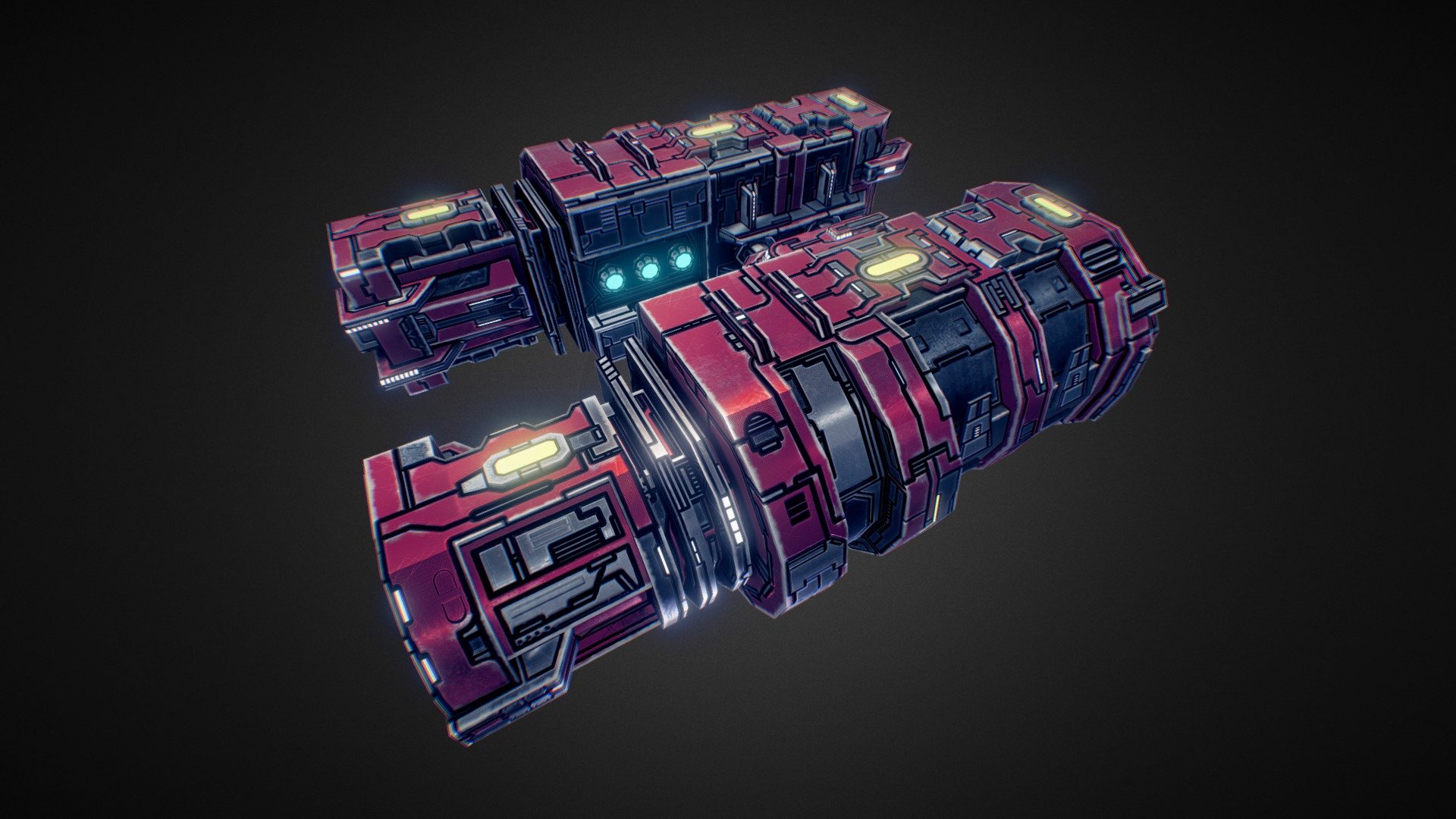 In-game model of a small spaceship belonging to the Vanguard faction.
Learn more about the game at http://starfalltactics.com/ - Starfall Tactics — Clarent Vanguard frigate - 3D model by Snowforged Entertainment (@snowforged) 3d model