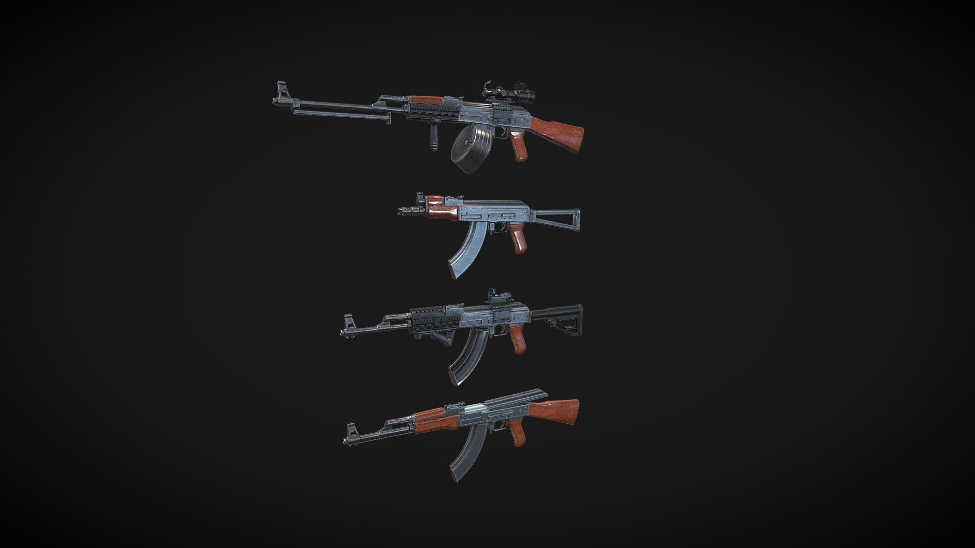 This is my second upload model AK47. All attachments are inspired by cod mw2019 and real life. After uploading the first model AK47 in sketchfab, I want to do something more about my AK so I challenge myself to do more and improve my skills as well. Still some mistakes, but overall I enjoy doing 3D things.


Model maya2019
Texture in substance painted
Resolution size: 2k because my laptop can't handle 4k
 - AK47 custom loadout - 3D model by Huynh Cyan (@CanhCyan) 3d model