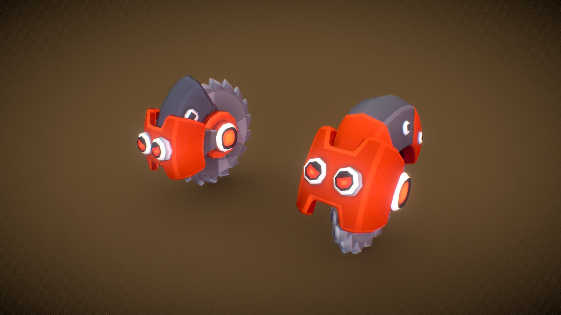 Blades of gory scifi robot enemy for the Tombstar game 3d model