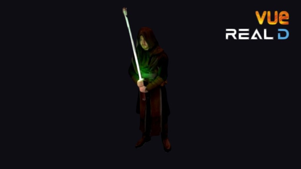 Jedi from Star Wars - Jedi Master Sorv Taran - 3D model by RealD 3d model
