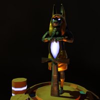 ANUBIS egyptian, hots, moba, game, lowpoly