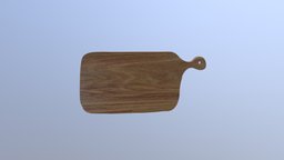 17.  Big oak wooden chopping board 
