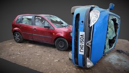UK car crash crash, s, photogrammetry, car, polycam