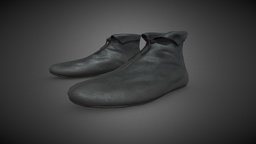 Black Medieval Shoes