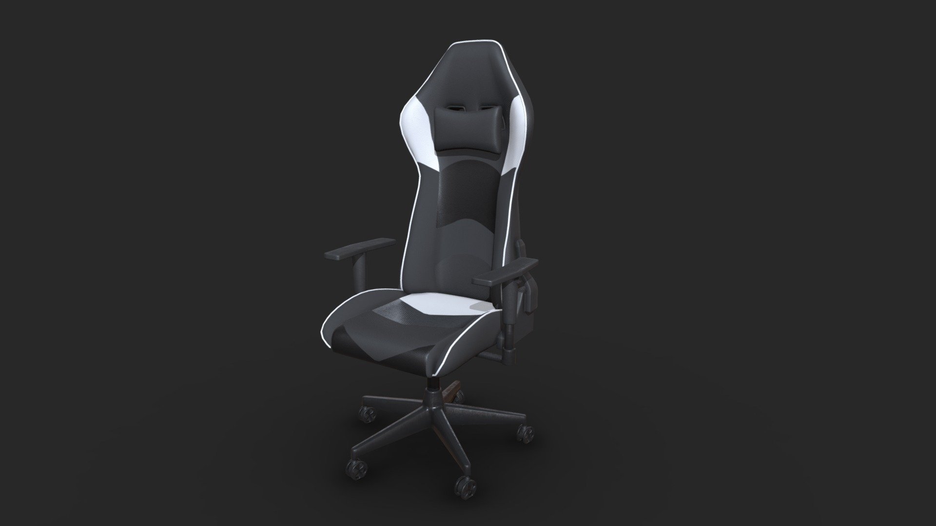 A black gamer chair - Gamer Chair - Buy Royalty Free 3D model by Kalil 3d model