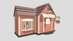 Clothing store lantern, other, exterior, roof, clothes, store, sign, spotlight, dress, showcase, dummy, print, printable, clothe, sewing, awning, dressmaking, architecture, lowpoly, shop, clothing