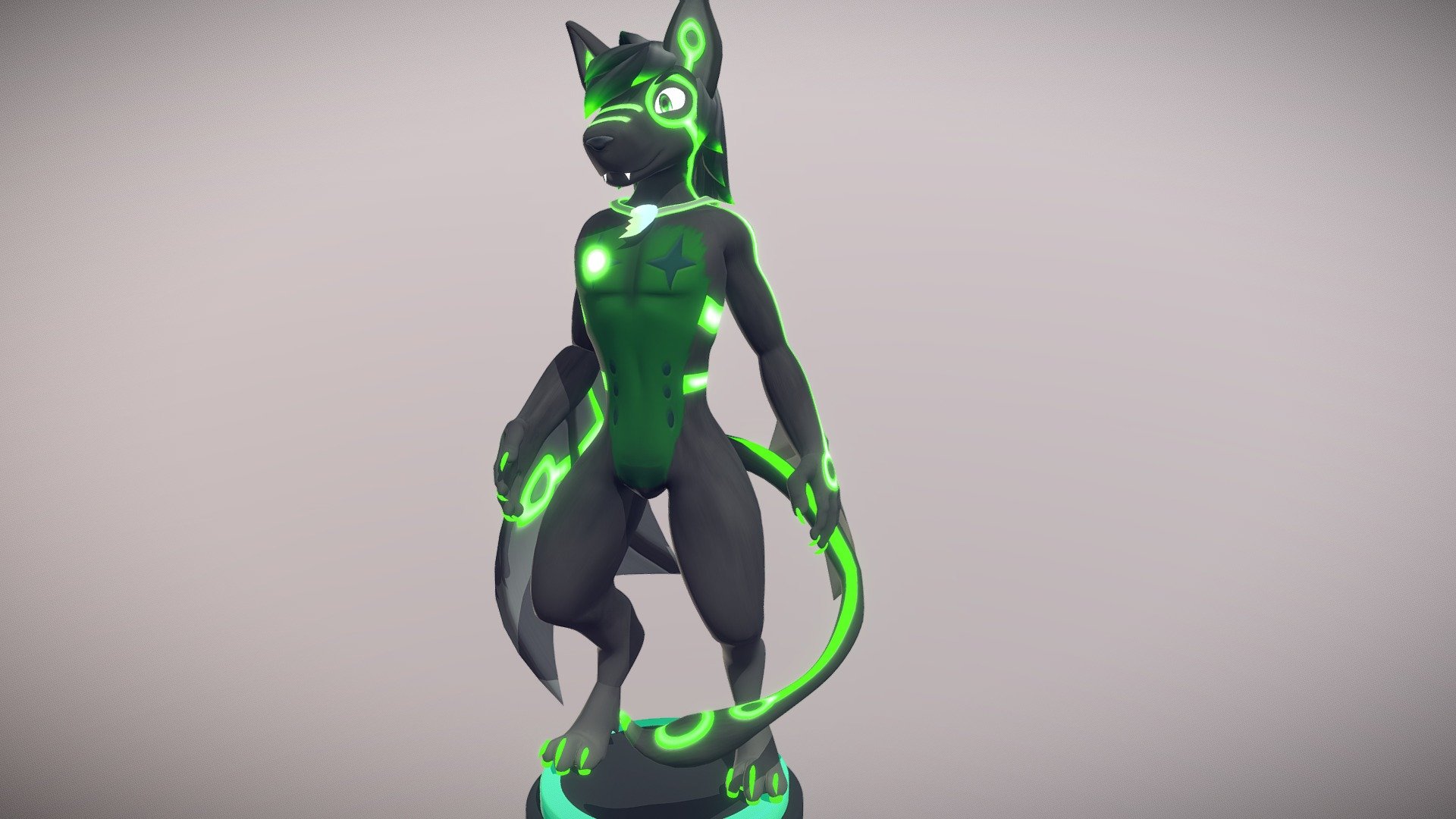 Commissions: https://www.furaffinity.net/commissions/hickysnow/ - Dark Halo - 3D model by HickySnow (@Hicky_Snow) 3d model