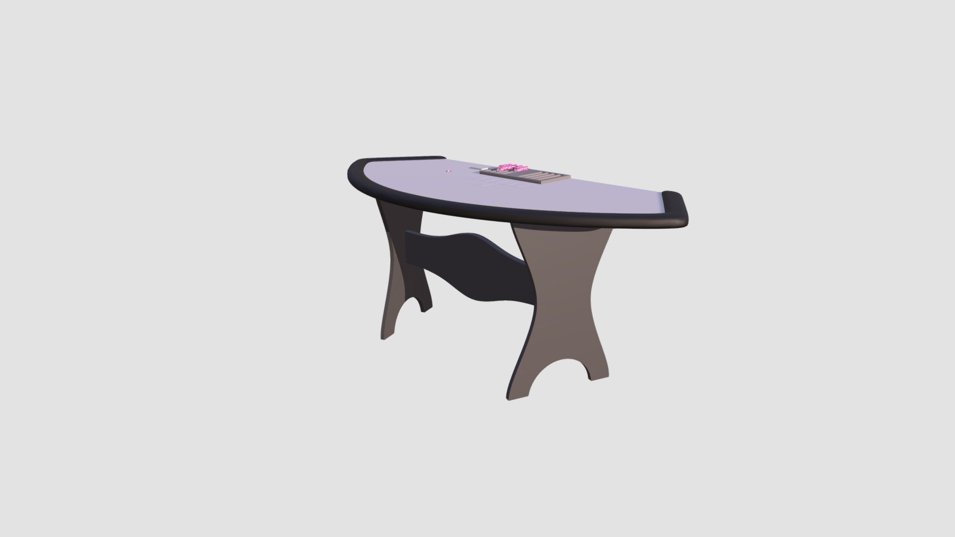 Highly detailed model of game table with all textures, shaders and materials. It is ready to use, just put it into your scene 3d model