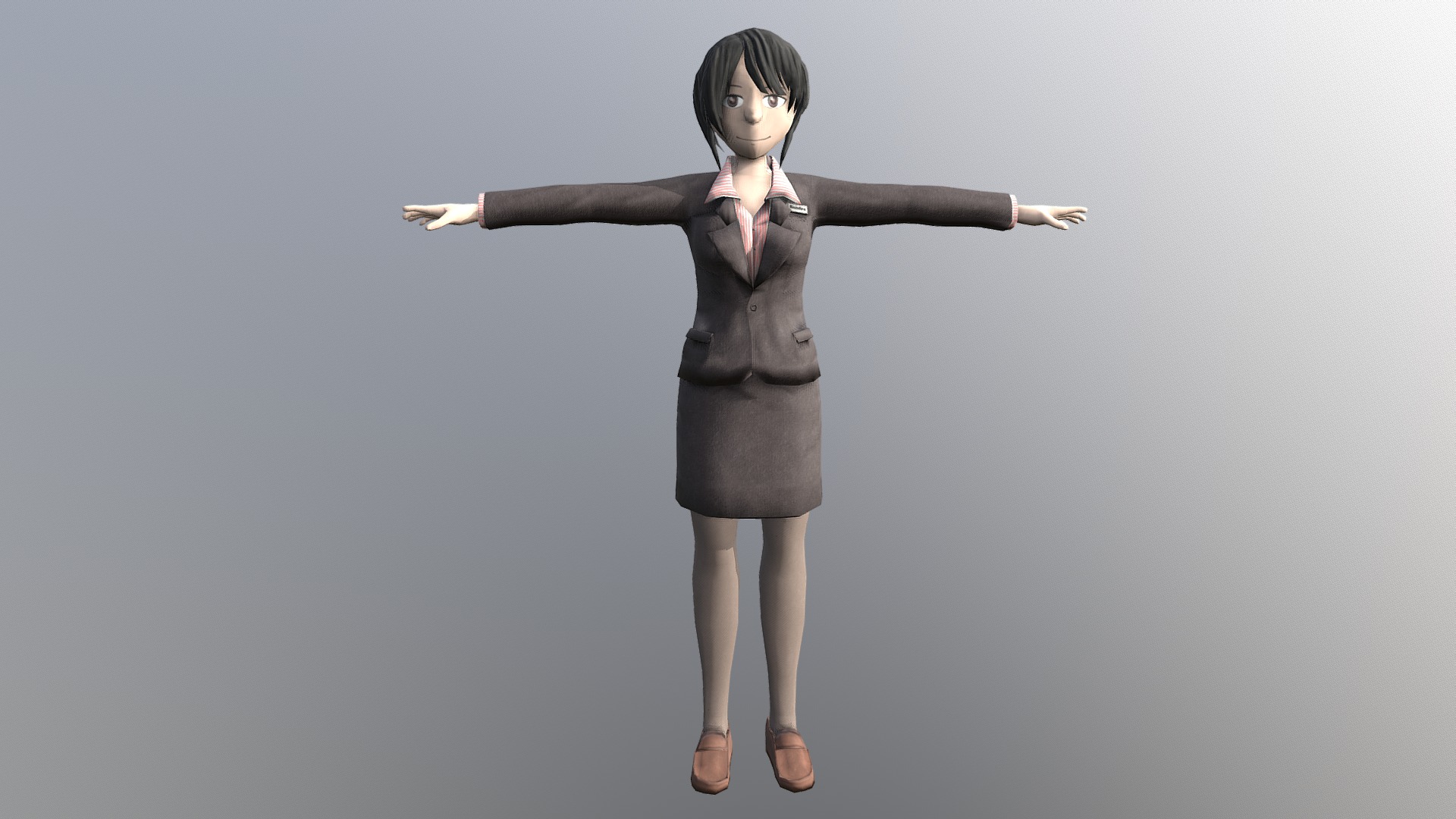 Office worker for dragon audit project. See https://store.steampowered.com/app/594380/Dragon_Audit/ - Sandra - 3D model by dracon85 3d model