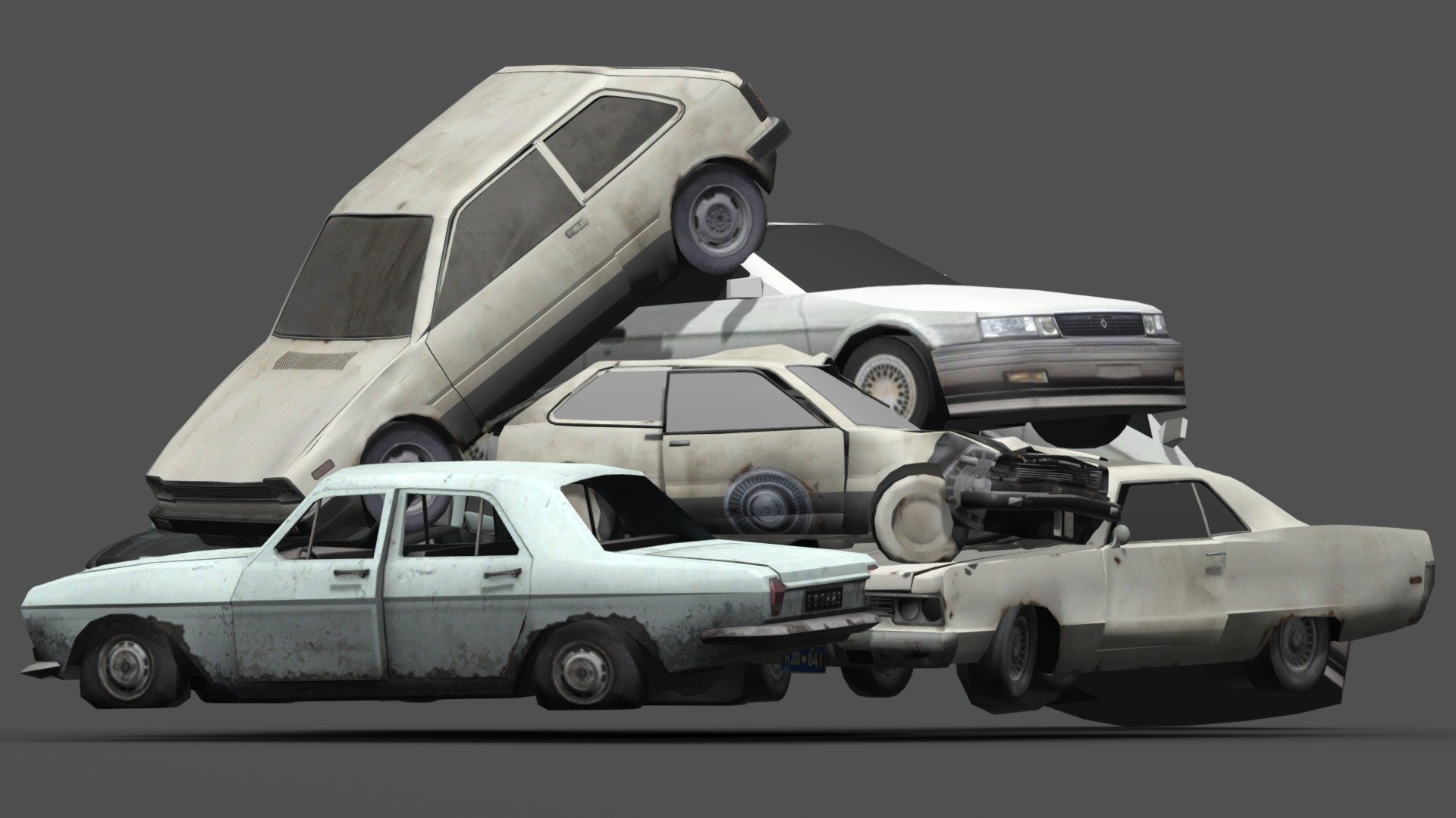 Junk Cars - Download Free 3D model by maregajavier 3d model