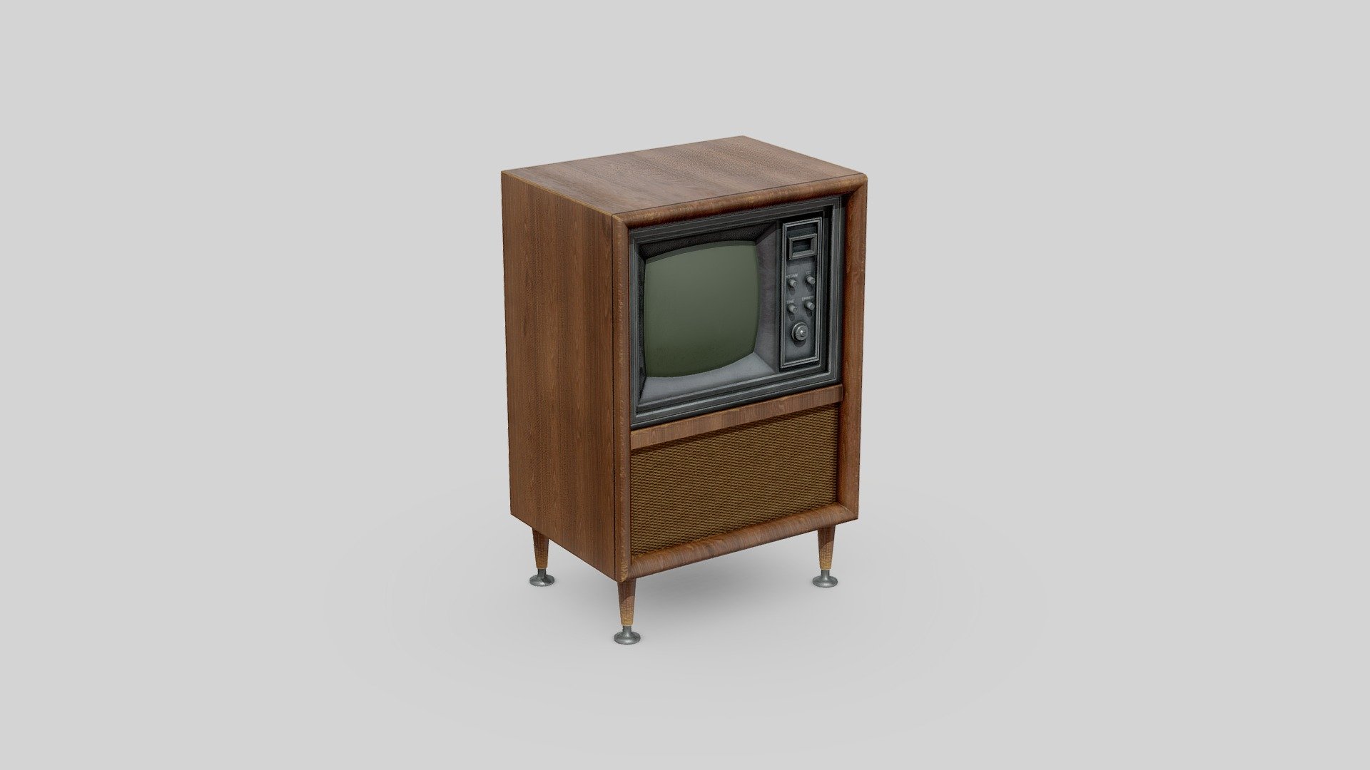Free download：www.freepoly.org - Old TV-Freepoly.org - Download Free 3D model by Freepoly.org (@blackrray) 3d model