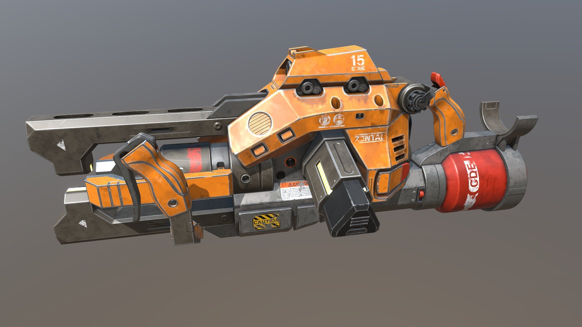 Mining tool from Asteroids Outpost game - Heavy mining tool - 3D model by Alex (@i.aleksey.yakovlev) 3d model