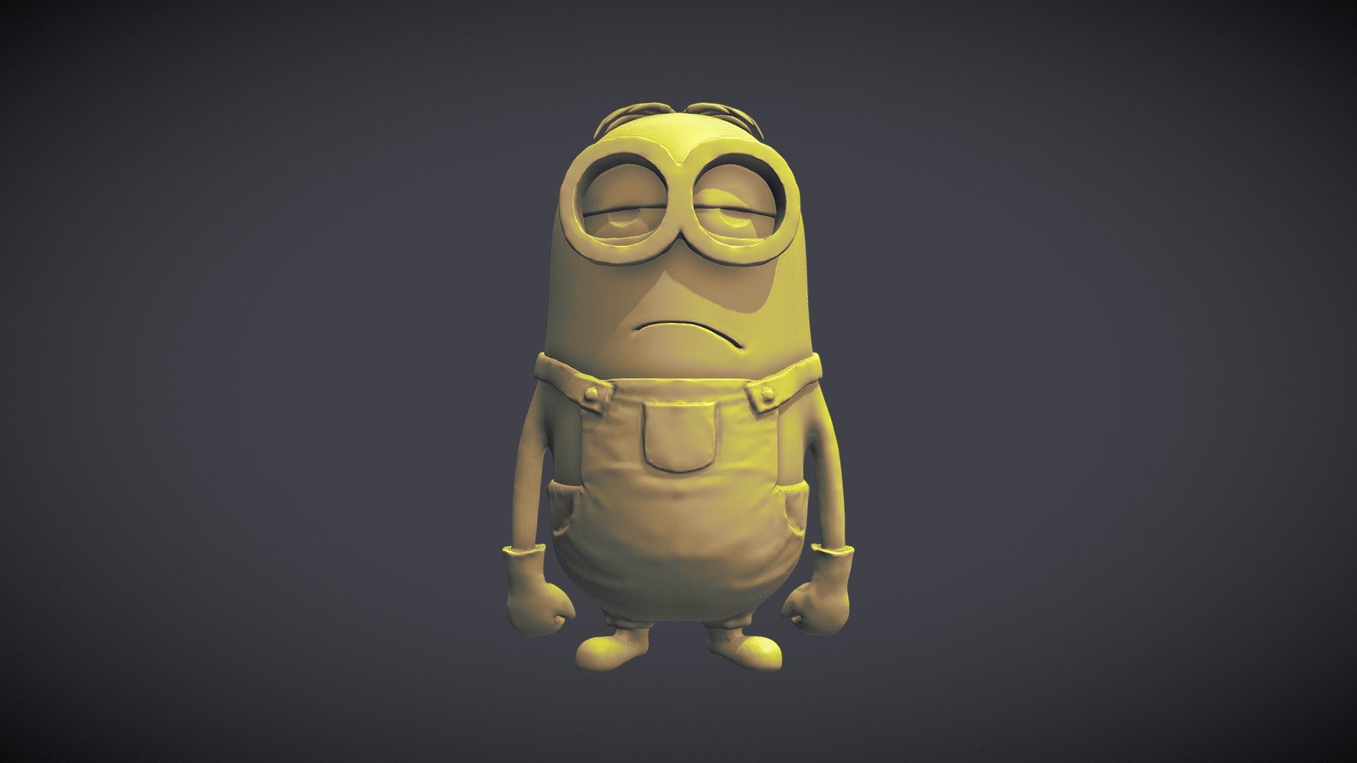 Sculpt January 2018 challenge
17. Boredom - Minion |Time Spent - 80 min
Software Used - ZBrush

It was fun making it 3d model
