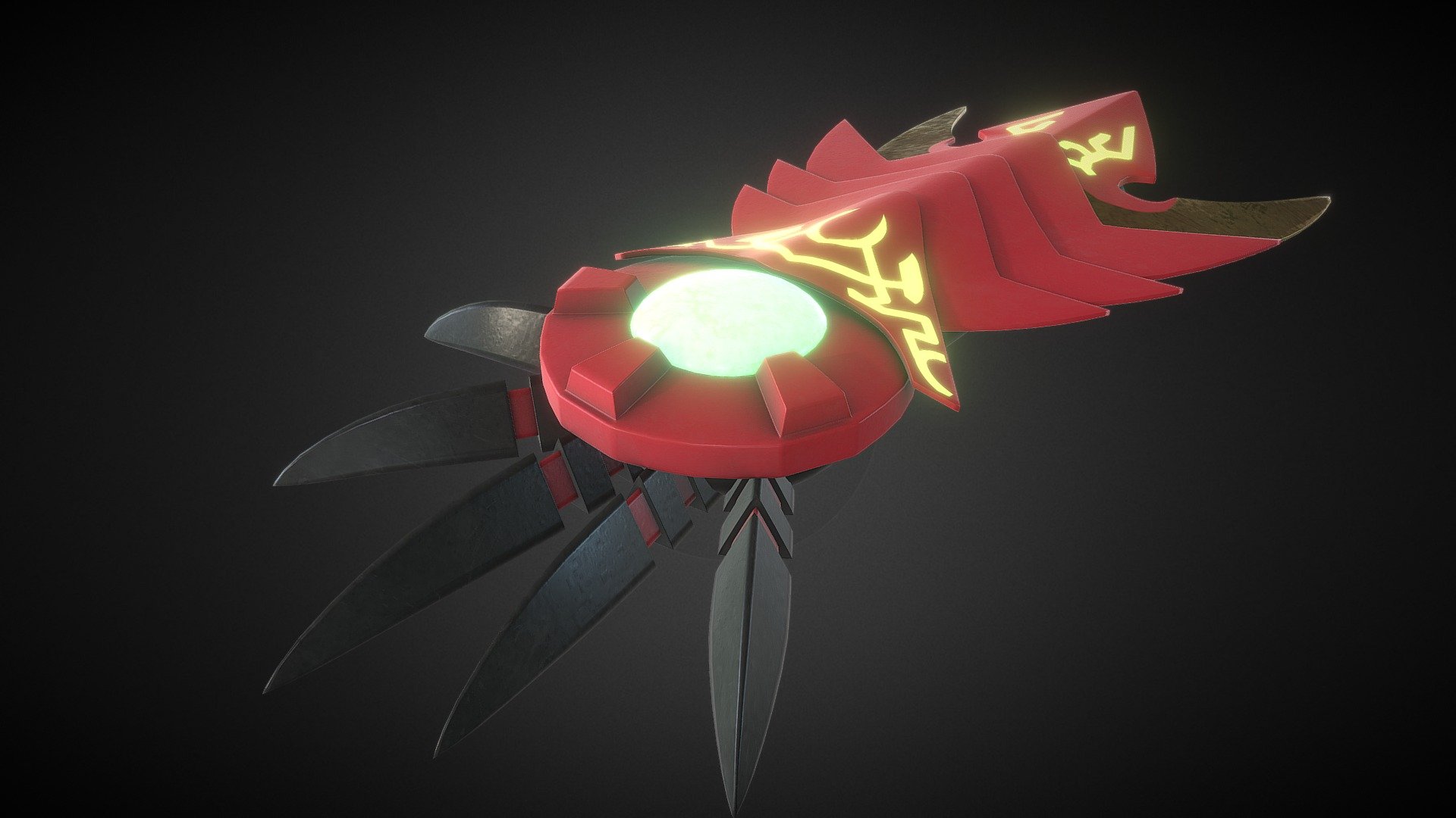 Boosted Gear, also known as the Red Dragon Emperor's Gauntlet, is a Sacred Gear wielded by Issei Hyoudou. Listed as one of the thirteen Longinus, it has the spirit of the Welsh Dragon, Ddraig, residing within it 3d model