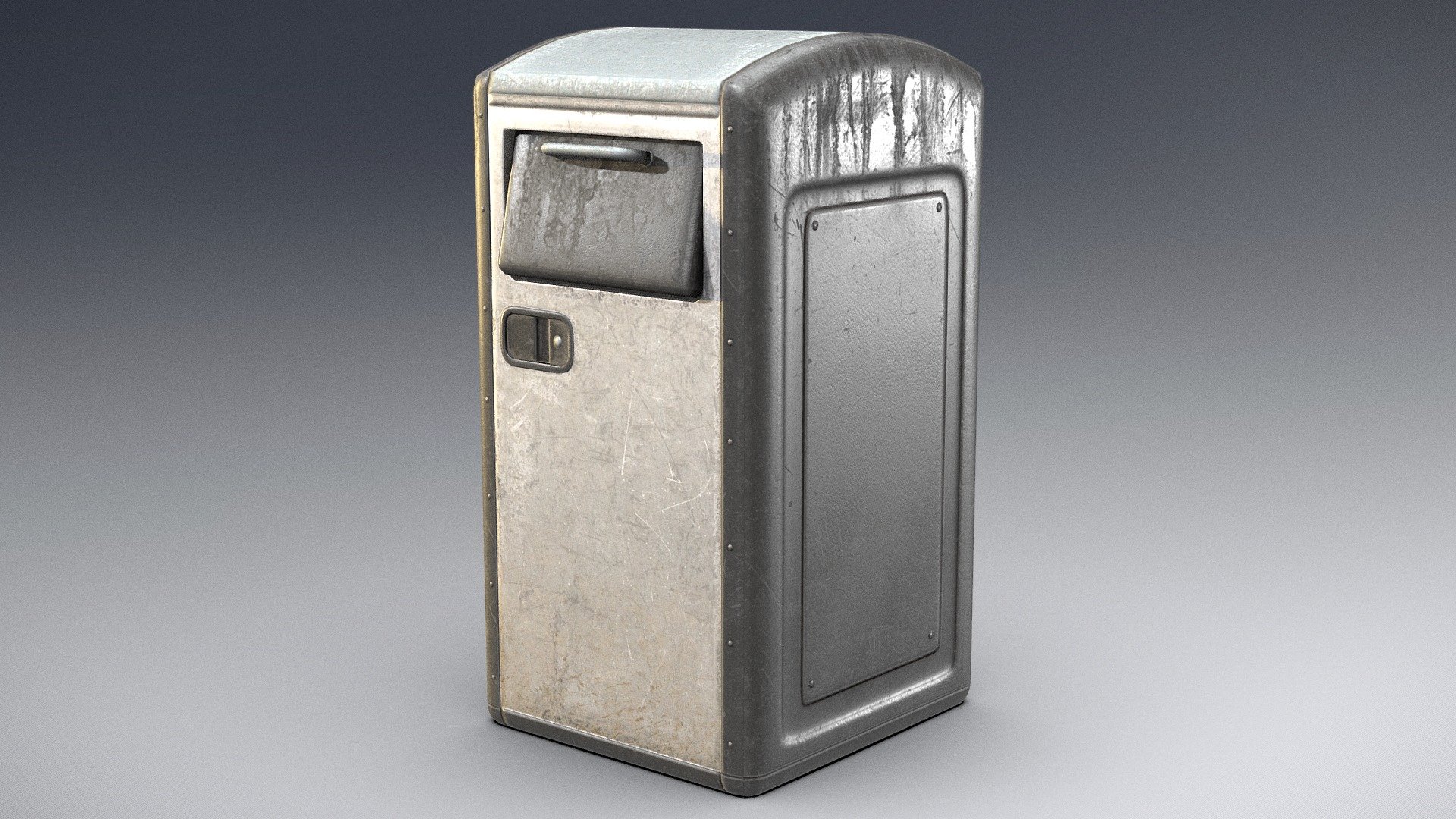 Trash can 3D game ready asset
&hellip;with great attention to detail and rendering.



Designed specifically for game engines and VR and AR - Comes with Unity &amp; Unreal Engine 4 prepared texture sets!
Includes High poly files.


What do you get?

Models:




Trash can high-poly model (.fbx)

Trash can  low-poly models (.obj, .fbx)  757 tris

Unity Standard Shader textures :




Albedo 2048x2048

Normal 2048x2048

Specular 2048x2048

Ambient Oclussion 2048x2048

UE4 textures :




Albedo 2048x2048

Normal 2048x2048

RMA (channel packed texture) 2048x2048



Feel free to contact me via PM. Happy shopping, .MG


VR / AR / Low-poly / Game ready / TRASH CAN 3D MODEL - Trash can  - PBR - Game-ready model - Buy Royalty Free 3D model by miloszgierczak 3d model