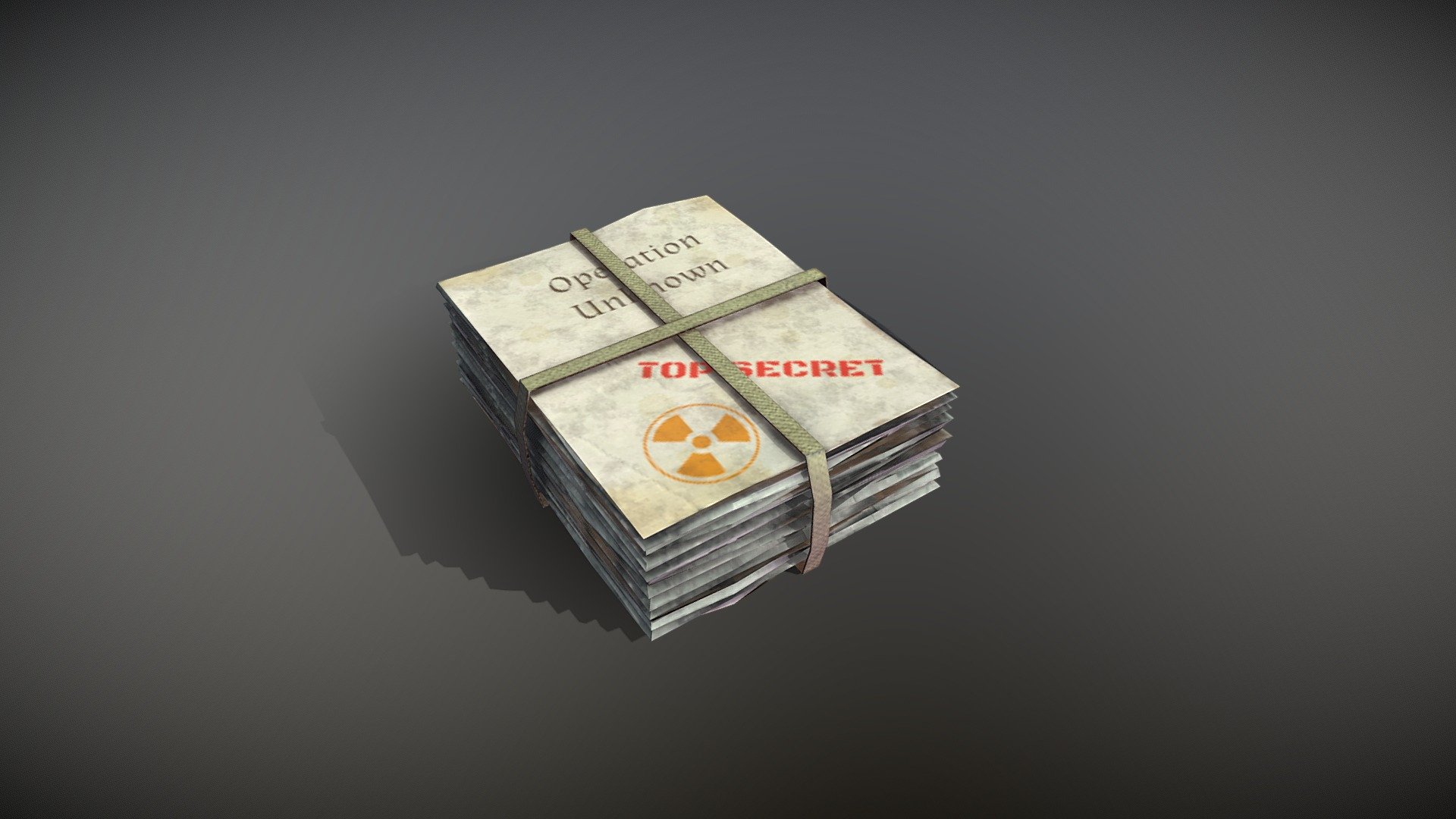 stack of secret papers. feel free to change the text on it in any prefered program to suit your needs.. have fun, this one also has a 1024 pbr material and DX normalmap.. Enjoy - Top Secret Paper Stack - Download Free 3D model by Thunder (@thunderpwn) 3d model