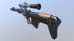SVU (СВУ) sniper-rifle, soviet-weapon, svu, weapon, military, gameready