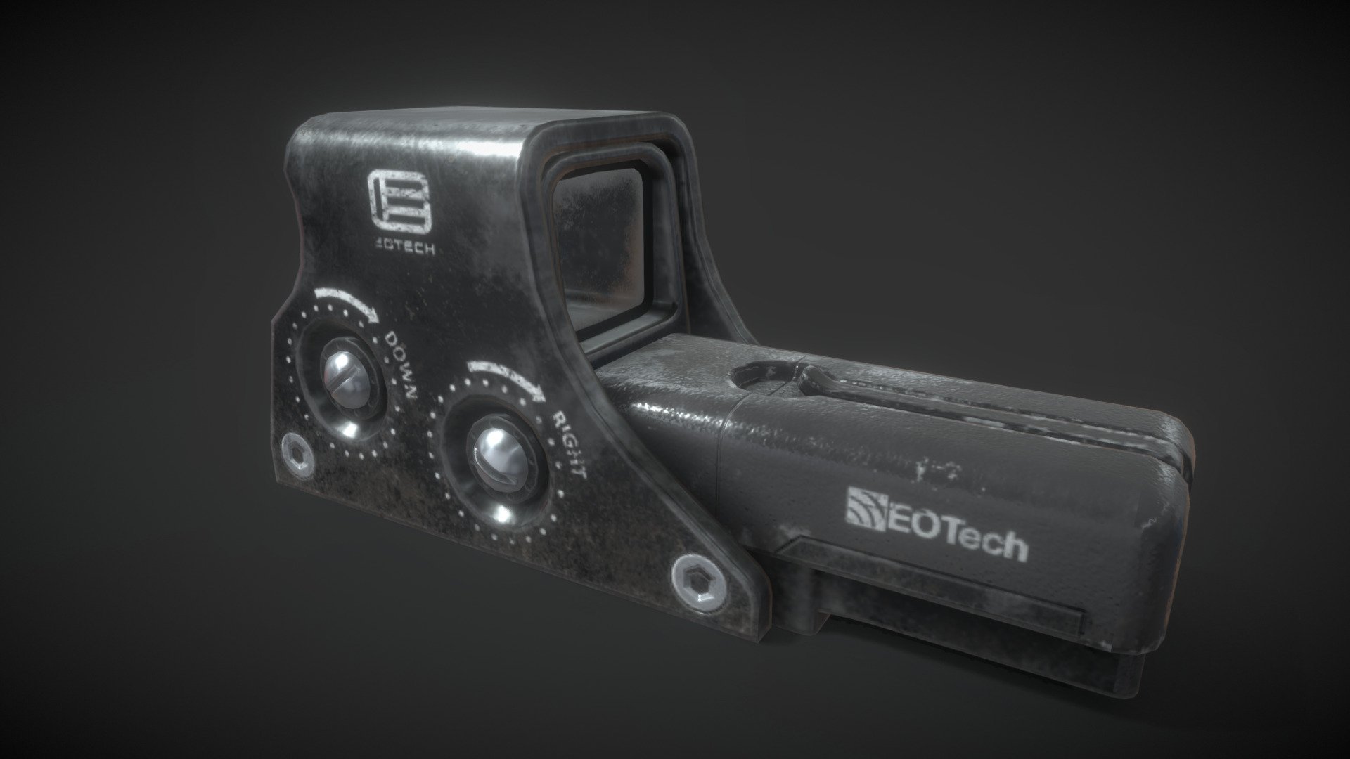 Modeling in Blender 2.79, texturing in substance painter 2.0 
Made for game model and use 1024 texture for faster performance - EO-Tech 512 Holo_Sight - 3D model by Michael Karel (@michaelkarel) 3d model