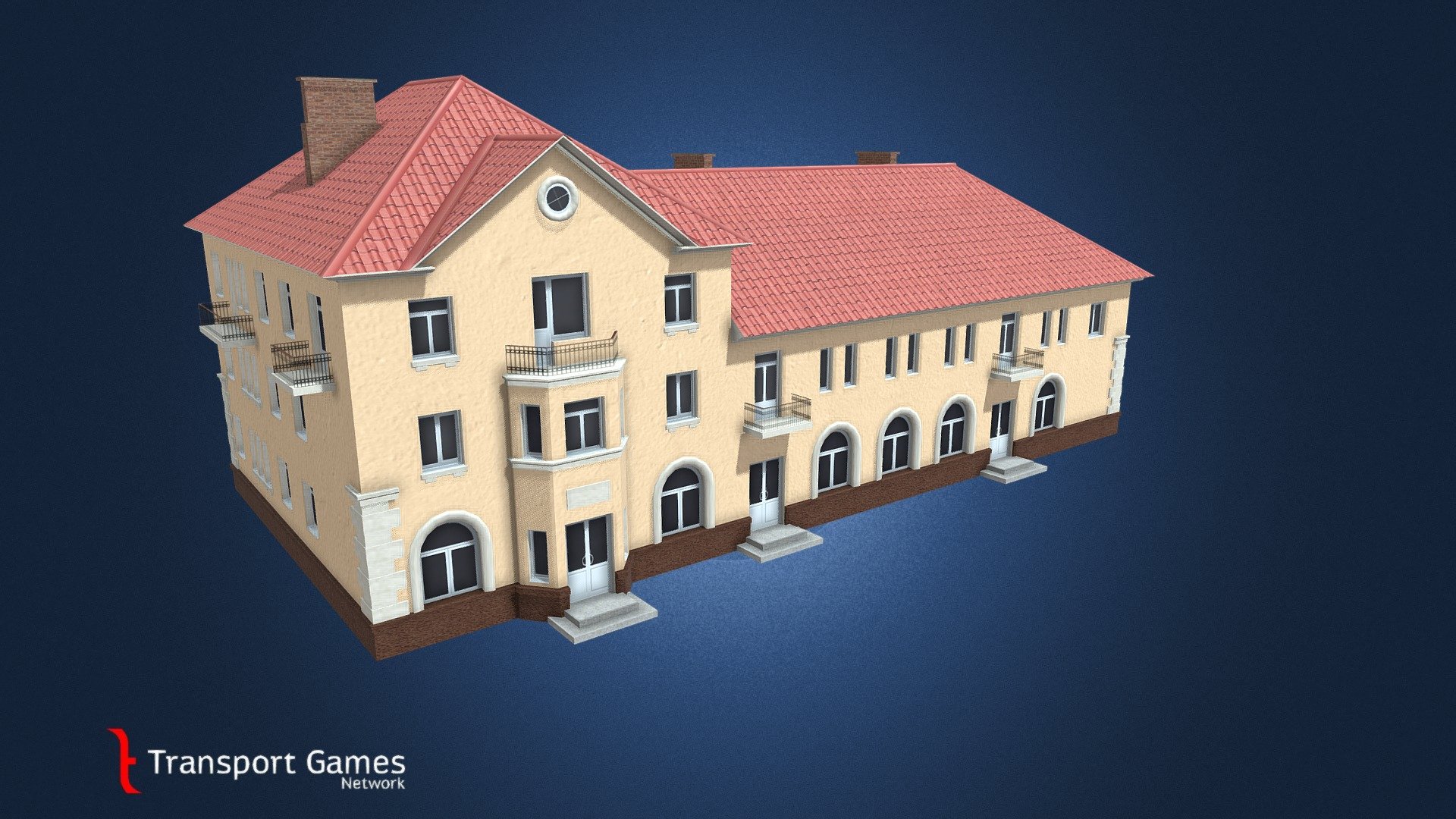 Asset for Citites Skylines.
Series 1-228-10. Version 3A with stucco walls. Left orientation
Typical soviet house in middle 20th century.
 - House with shops prj 1-228-10/3AL Stucco walls - 3D model by targa (@targettius) 3d model
